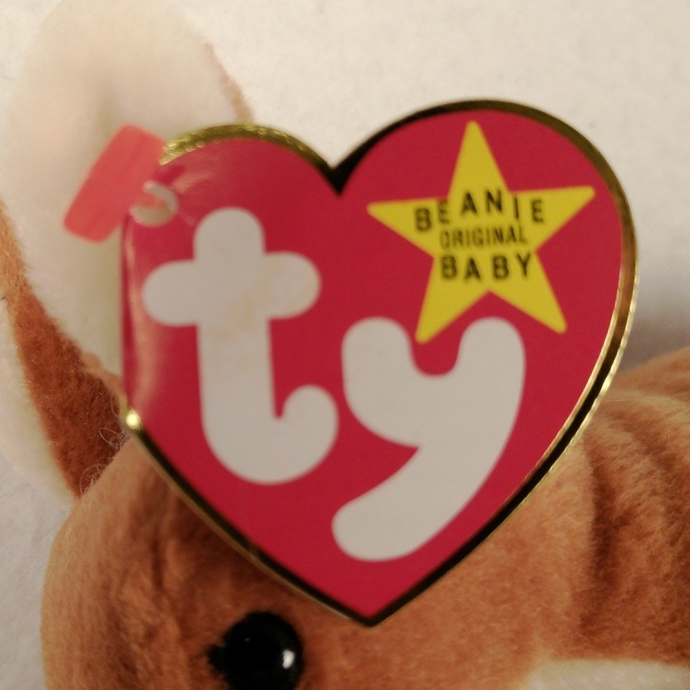 Vintage Ty Beanie Babies Pouch Kangaroo Joey - Picture 3 of 9